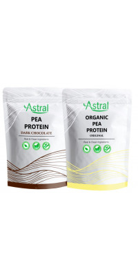 Astral Organic Pea Protein (Original) + Dark Chocolate Pea Protein 